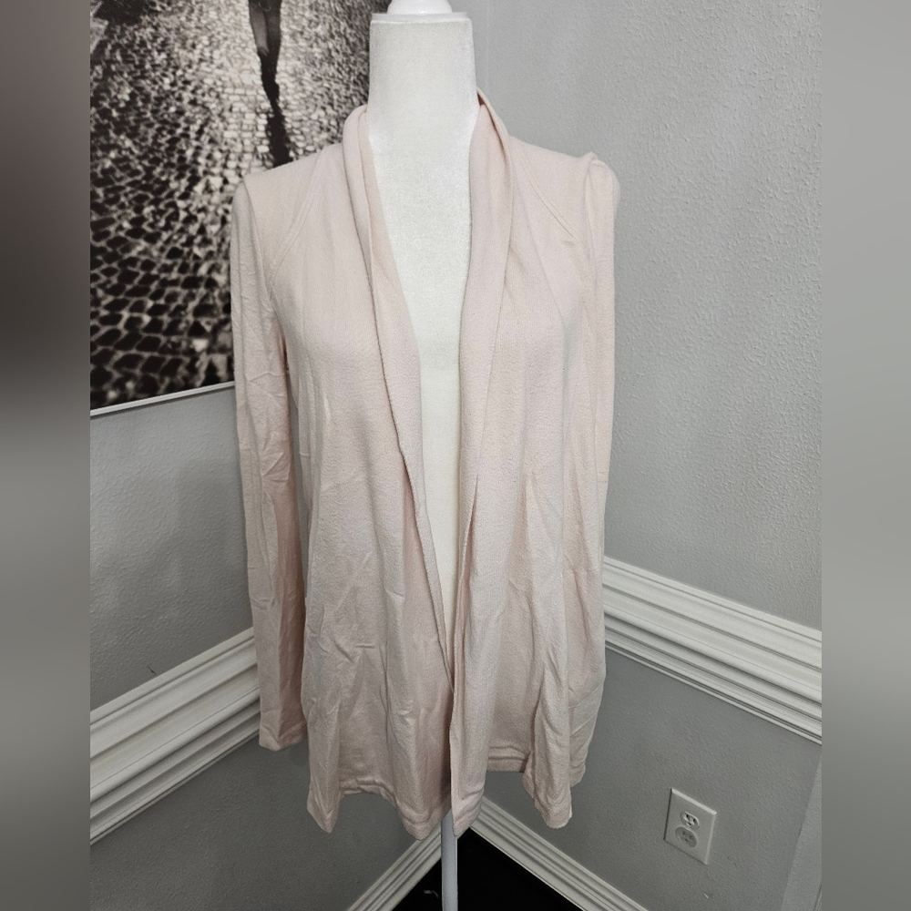 Saturday sunday by Anthropologie light pink Cardigan Sz XS Longline Minimalist